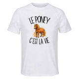 T-shirt de Sport Homme Le poney c'est la vie