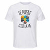 T-shirt de Sport Homme Le puzzle c'est la vie
