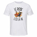 T-shirt de Sport Homme Le rock c'est la vie