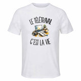 T-shirt de Sport Homme Le télétravail c'est la vie
