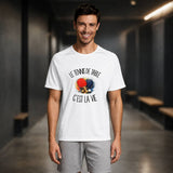 T-shirt de Sport Homme Le tennis de table c'est la vie