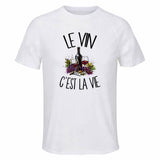 T-shirt de Sport Homme Le vin c'est la vie