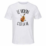 T-shirt de Sport Homme Le violon c'est la vie