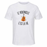 T-shirt de Sport Homme Le violoncelle c'est la vie