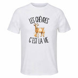 T-shirt de Sport Homme Les chèvres c'est la vie