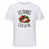 T-shirt de Sport Homme Les fraises c'est la vie