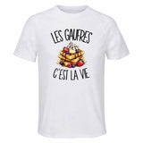 T-shirt de Sport Homme Les gaufres c'est la vie
