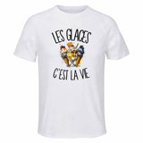 T-shirt de Sport Homme Les glaces c'est la vie