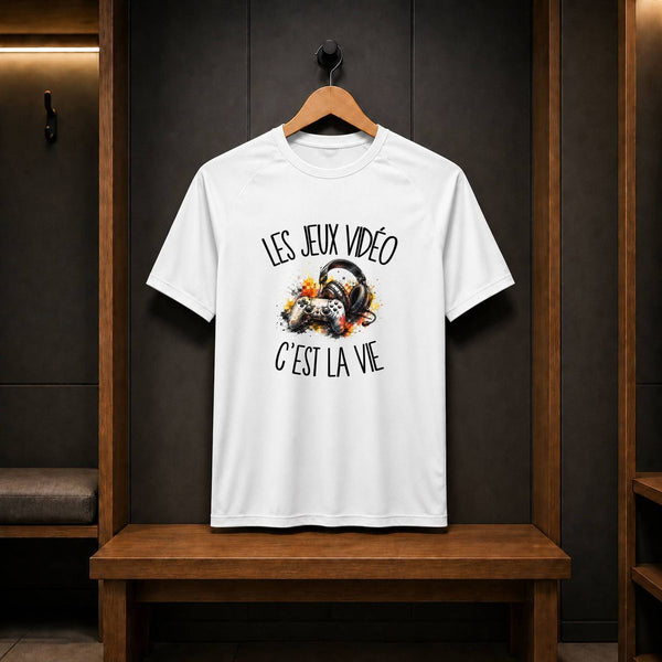 T-shirt de Sport Homme Les jeux vidéo c'est la vie