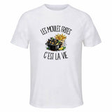 T-shirt de Sport Homme Les moules frites c'est la vie