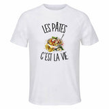 T-shirt de Sport Homme Les pâtes c'est la vie