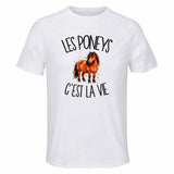 T-shirt de Sport Homme Les poneys c'est la vie