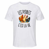 T-shirt de Sport Homme Les poules c'est la vie