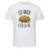 T-shirt de Sport Homme Les tacos c'est la vie