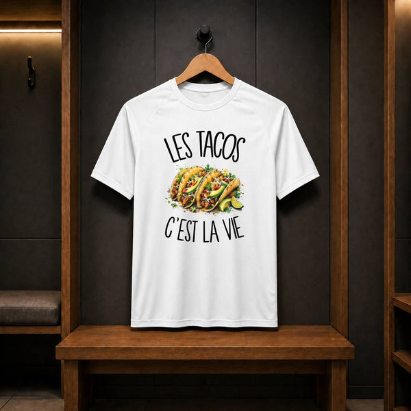 T-shirt de Sport Homme Les tacos c'est la vie