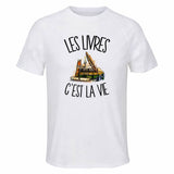 T-shirt de Sport Homme Les livres c'est la vie