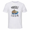 T-shirt de Sport Homme Marseille c'est la vie