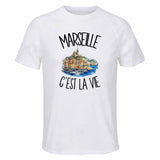 T-shirt de Sport Homme Marseille c'est la vie