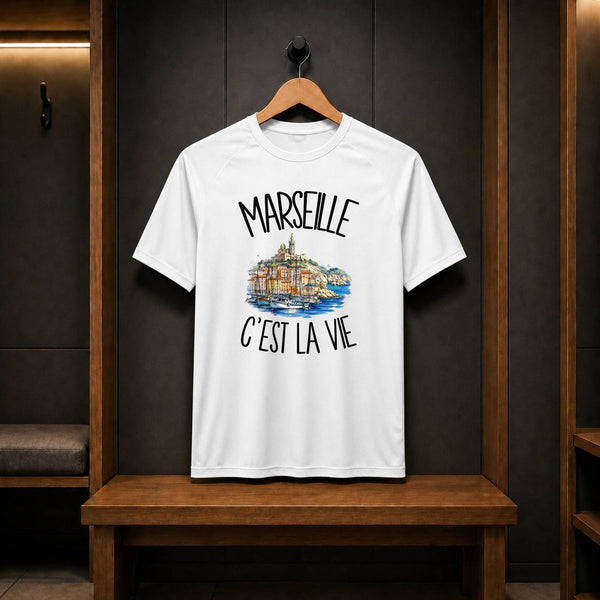 T-shirt de Sport Homme Marseille c'est la vie