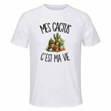 T-shirt de Sport Homme Mes cactus c'est ma vie