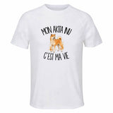 T-shirt de Sport Homme Mon Akita Inu c'est ma vie
