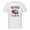 T-shirt de Sport Homme Mon amour c'est ma vie