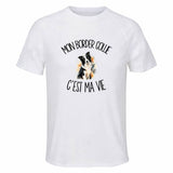 T-shirt de Sport Homme Mon Border Collie c'est ma vie