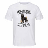 T-shirt de Sport Homme Mon Briard c'est ma vie