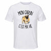 T-shirt de Sport Homme Mon Carlin c'est ma vie