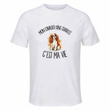 T-shirt de Sport Homme Mon Cavalier King Charles c'est ma vie