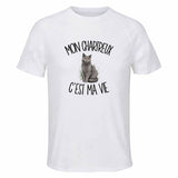 T-shirt de Sport Homme Mon Chartreux c'est ma vie