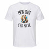 T-shirt de Sport Homme Mon chat c'est ma vie