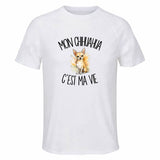 T-shirt de Sport Homme Mon Chihuahua c'est ma vie