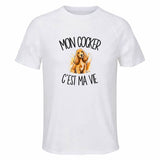 T-shirt de Sport Homme Mon Cocker c'est ma vie