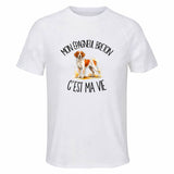 T-shirt de Sport Homme Mon Épagneul Breton c'est ma vie