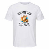 T-shirt de Sport Homme Mon Maine Coon c'est ma vie