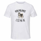 T-shirt de Sport Homme Mon Malamute c'est ma vie
