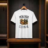 T-shirt de Sport Homme Mon papa c'est ma vie