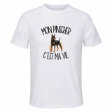 T-shirt de Sport Homme Mon Pinscher c'est ma vie