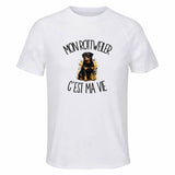 T-shirt de Sport Homme Mon Rottweiler c'est ma vie