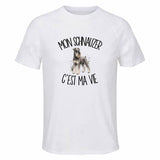 T-shirt de Sport Homme Mon Schnauzer c'est ma vie