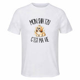 T-shirt de Sport Homme Mon Shih Tzu c'est ma vie