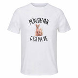 T-shirt de Sport Homme Mon Sphynx c'est ma vie