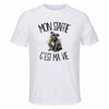 T-shirt de Sport Homme Mon Staffie c'est ma vie