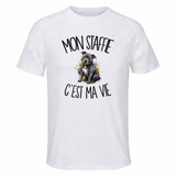 T-shirt de Sport Homme Mon Staffie c'est ma vie