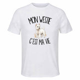 T-shirt de Sport Homme Mon Westie c'est ma vie