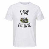 T-shirt de Sport Homme Paris c'est la vie
