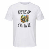 T-shirt de Sport Homme Amsterdam c’est la vie