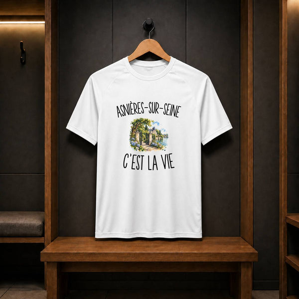 T-shirt de Sport Homme Asnières-sur-Seine c’est la vie