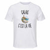 T-shirt de Sport Homme Calais c’est la vie